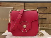 Bvlgari Flap Cover Divas Dream in Jazzy Tourmaline Nappa Leather Featuring a Quilted Motif Small Model For Sale