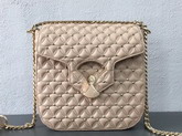 Bvlgari Flap Cover Divas Dream in Linen Agate Nappa Leather Featuring a Quilted Motif Medium Model For Sale