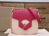Bvlgari Flap Cover Divas Dream in Linen Agate Smooth Calf Leather and Jazzy Tourmaline Shiny Grain Calf Leather Small Model For Sale