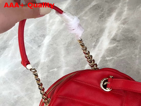 Bvlgari Serpenti Cabochon Backpack in Red Calf Leather Replica