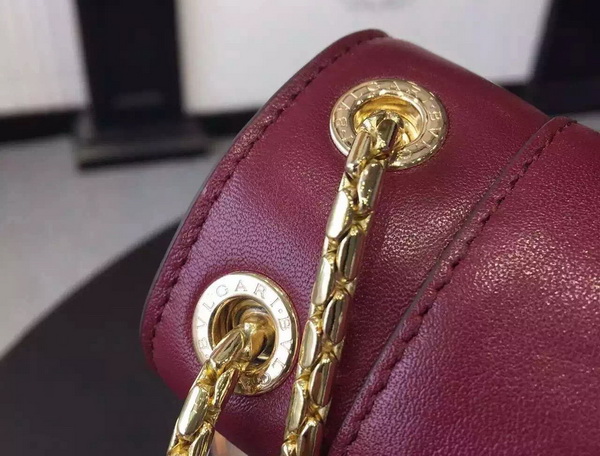 Bvlgari Serpenti Flap Cover Bag in Burgundy for Sale