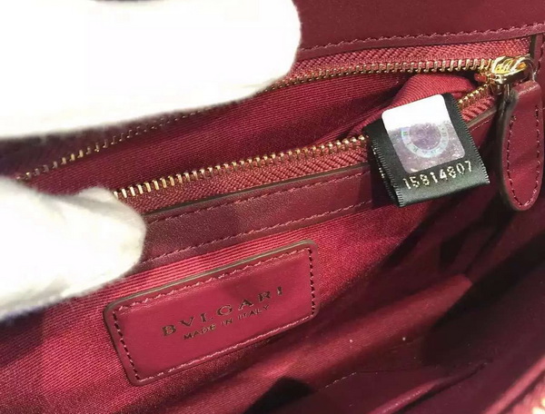 Bvlgari Serpenti Flap Cover Bag in Burgundy for Sale