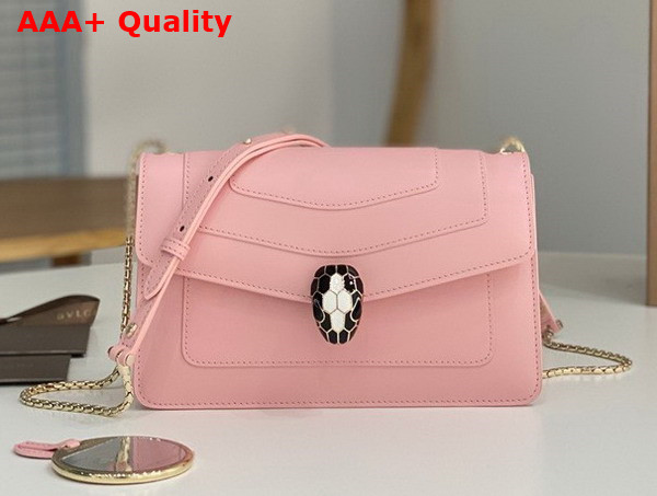 Bvlgari Serpenti Forever Crossbody Bag in Pink Calf Leather Replica