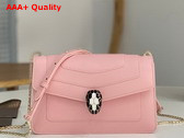 Bvlgari Serpenti Forever Crossbody Bag in Pink Calf Leather Replica
