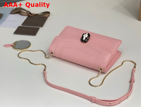 Bvlgari Serpenti Forever Crossbody Bag in Pink Calf Leather Replica