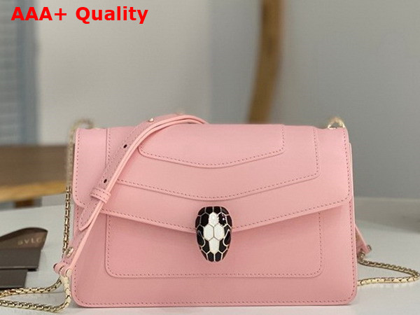 Bvlgari Serpenti Forever Crossbody Bag in Pink Calf Leather Replica