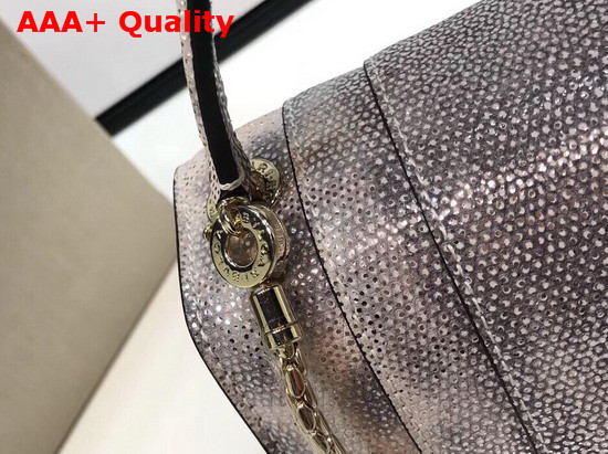 Bvlgari Serpenti Forever Crossbody Bag in Precious Crystal Rose Karung Skin with a Metallic Finishing Replica