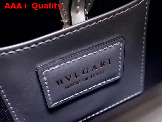 Bvlgari Serpenti Forever Crossbody Flap Cover Bag in Shiny Silver Brushed Metalllic Calf Leather Replica