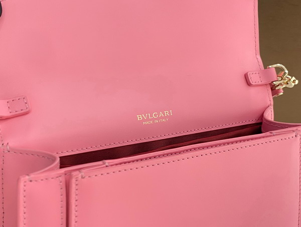 Bvlgari Serpenti Forever East West Shoulder Bag in Pink Calf Leather Replica