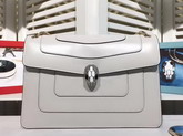 Bvlgari Serpenti Forever Medium Flap Cover Bag in White Shiny Smooth Calfskin For Sale
