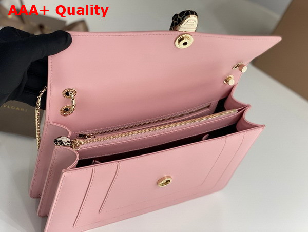 Bvlgari Serpenti Forever Medium Shoulder Bag in Pink Calf Leather Replica