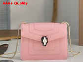 Bvlgari Serpenti Forever Small Crossbody Bag in Pink Calf Leather Replica