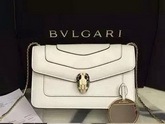 Bvlgari Small Flap Cover Bag White Calf Leather for Sale