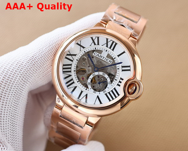 Cartier Ballon Bleu De Cartier Watch 40mm Automatic Movement Rose Gold Replica