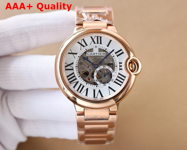 Cartier Ballon Bleu De Cartier Watch 40mm Automatic Movement Rose Gold Replica