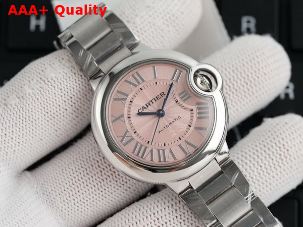 Cartier Ballon Bleu de Cartier Watch Mechanical Movement with Automatic Winding Steel and Pink Replica