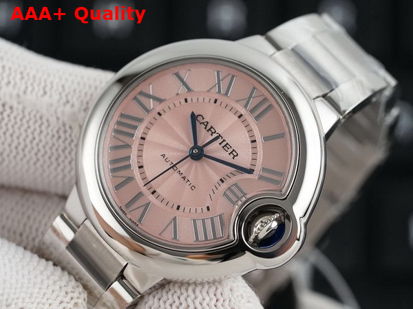 Cartier Ballon Bleu de Cartier Watch Mechanical Movement with Automatic Winding Steel and Pink Replica