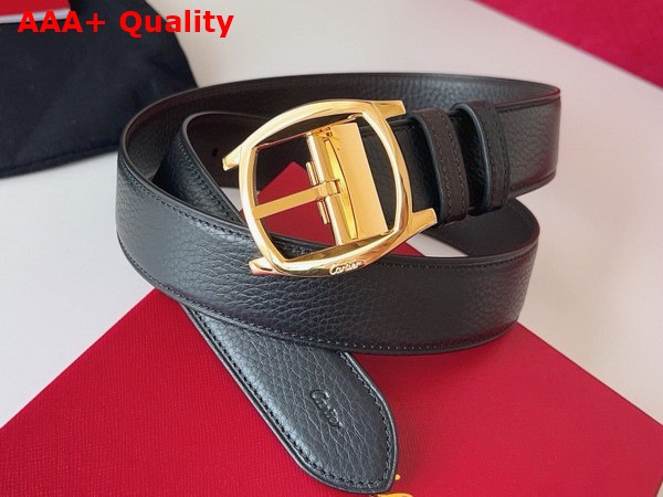 Cartier Belt Drive de Cartier Belt Black and Brown Grained Cowhide Replica