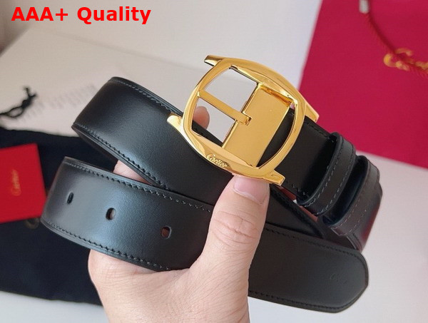 Cartier Belt Drive de Cartier Belt Reversible Black and Brown Cowhide Strap Replica