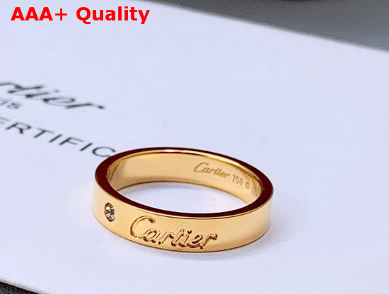 Cartier C De Cartier Wedding Band Yellow Gold Diamond Replica