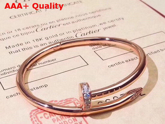 Cartier Juste Un Clou Bracelet Pink Gold Diamonds Replica