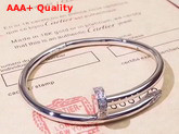Cartier Juste Un Clou Bracelet White Gold Diamonds Replica