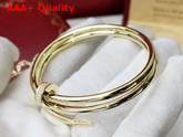 Cartier Juste Un Clou Bracelet Yellow Gold Diamonds Double Loop Replica