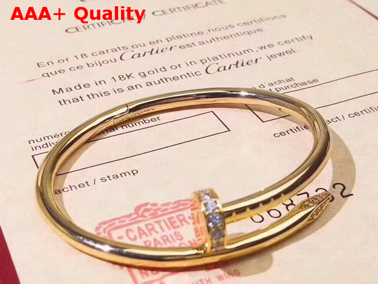 Cartier Juste Un Clou Bracelet Yellow Gold Diamonds Replica