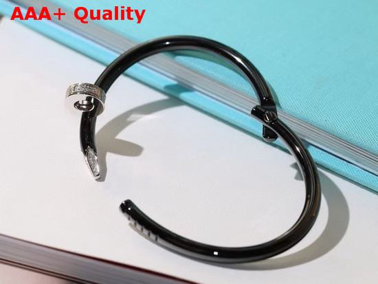 Cartier Juste Un Clou Braceletin Black Ceramic with Diamonds Replica