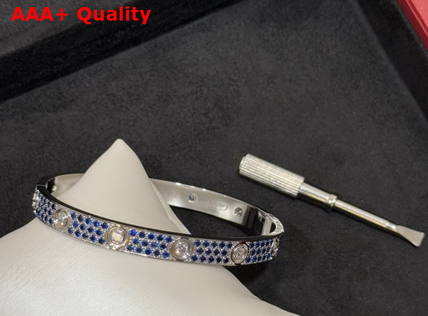 Cartier Love Bracelet with Allover Colorful Diamonds Replica