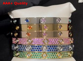 Cartier Love Bracelet with Allover Colorful Diamonds Replica
