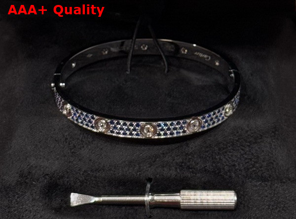 Cartier Love Bracelet with Allover Colorful Diamonds Replica