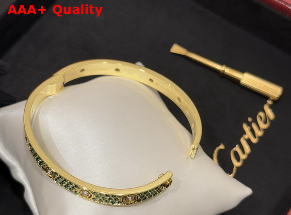 Cartier Love Bracelet with Allover Colorful Diamonds Replica