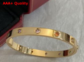 Cartier Love Bracelet with Colorful Diamonds Rose Gold Replica