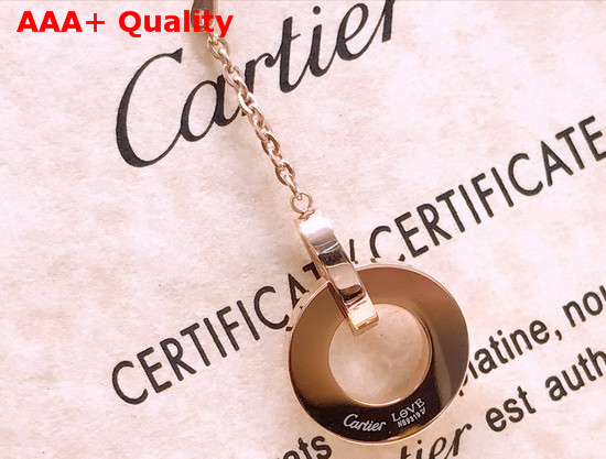 Cartier Love Earring Pink Gold Diamonds Replica