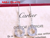 Cartier Love Earring White Gold Diamonds Replica