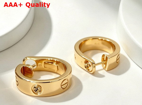Cartier Love Hoop Earrings New Model 2 Diamonds Replica