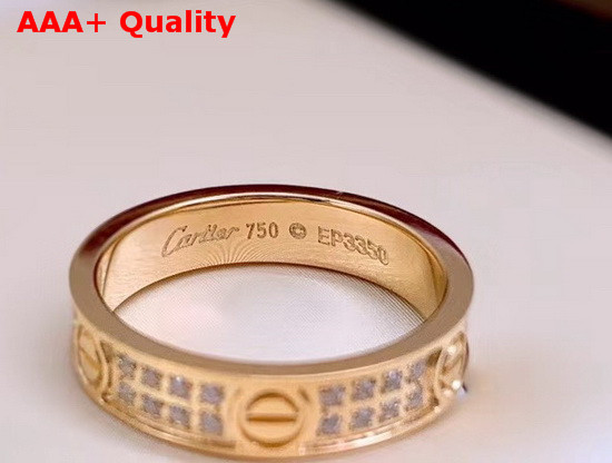 Cartier Love Ring Yellow Gold Diamonds Replica