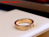 Cartier Love Ring Yellow Gold Diamonds Replica