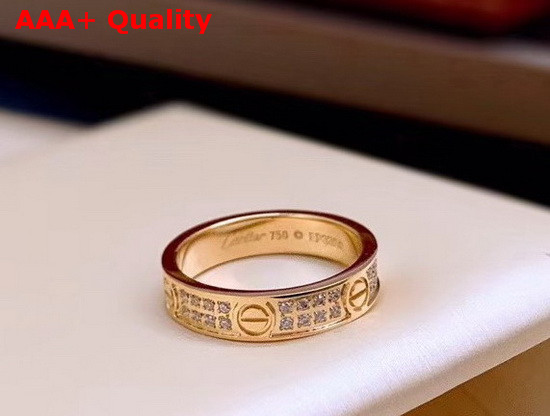 Cartier Love Ring Yellow Gold Diamonds Replica