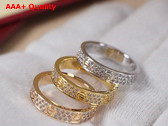 Cartier Love Ring with Allover Diamonds Replica