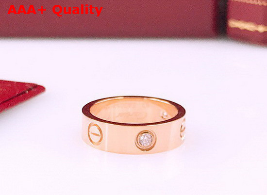 Cartier Love Ring with Diamond Pink Gold Replica