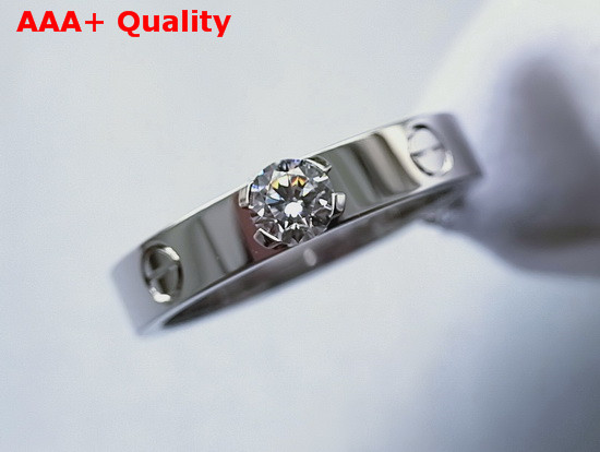 Cartier Love Solitaire White Gold Replica