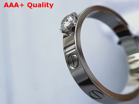 Cartier Love Solitaire White Gold Replica