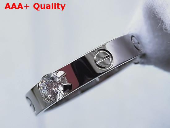 Cartier Love Solitaire White Gold Replica