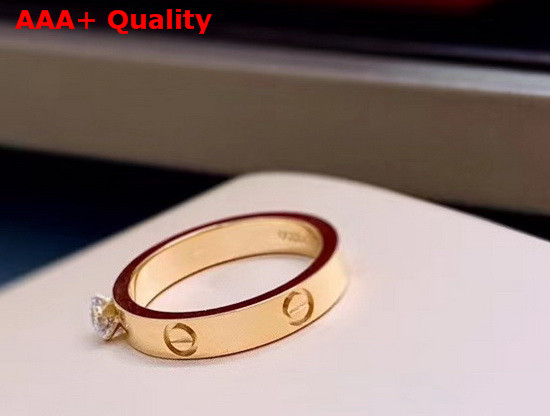Cartier Love Solitaire Yellow Gold Diamond Replica