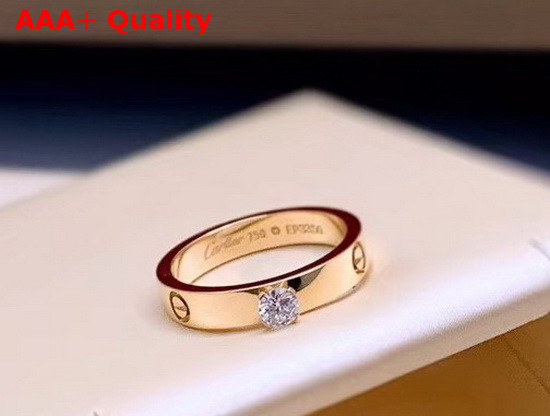 Cartier Love Solitaire Yellow Gold Diamond Replica