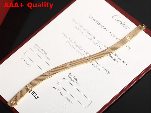 Cartier Love Unlimited Bracelet Flexible Rose Gold Replica