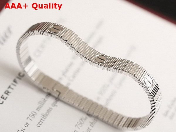 Cartier Love Unlimited Bracelet Flexible White Gold Replica