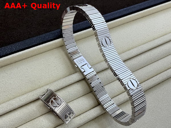 Cartier Love Unlimited Bracelet Flexible White Gold Replica
